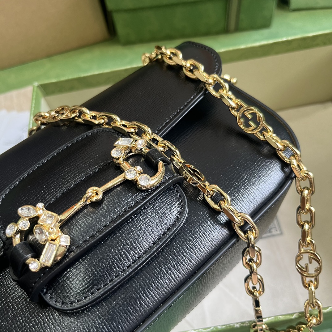 Gucci Gucci Horsebit 1955 Bag-13*24*5.5CM Gucci Gucci Horsebit 1955 Bag-13*24*5.5CM