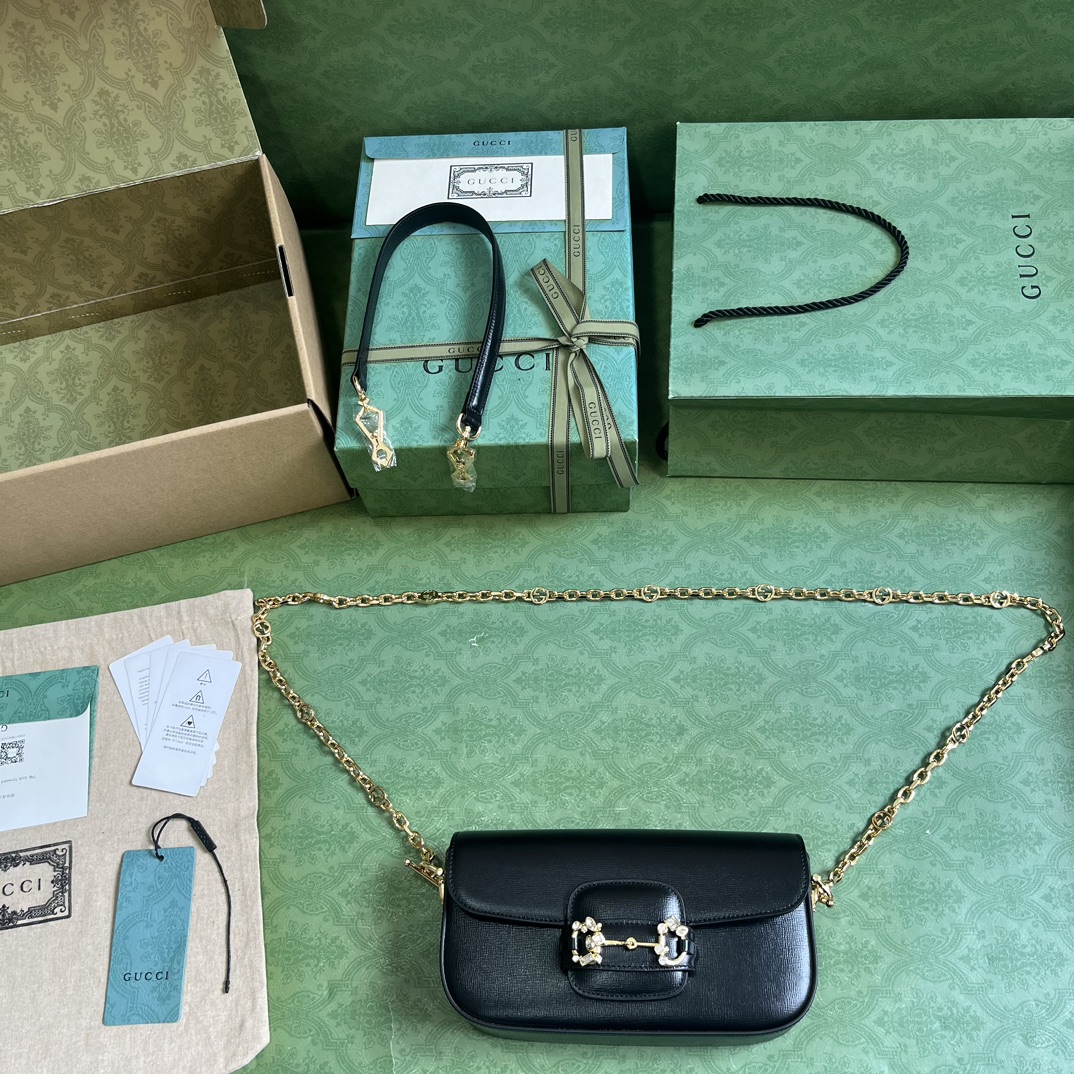 Gucci Gucci Horsebit 1955 Bag-13*24*5.5CM Gucci Gucci Horsebit 1955 Bag-13*24*5.5CM