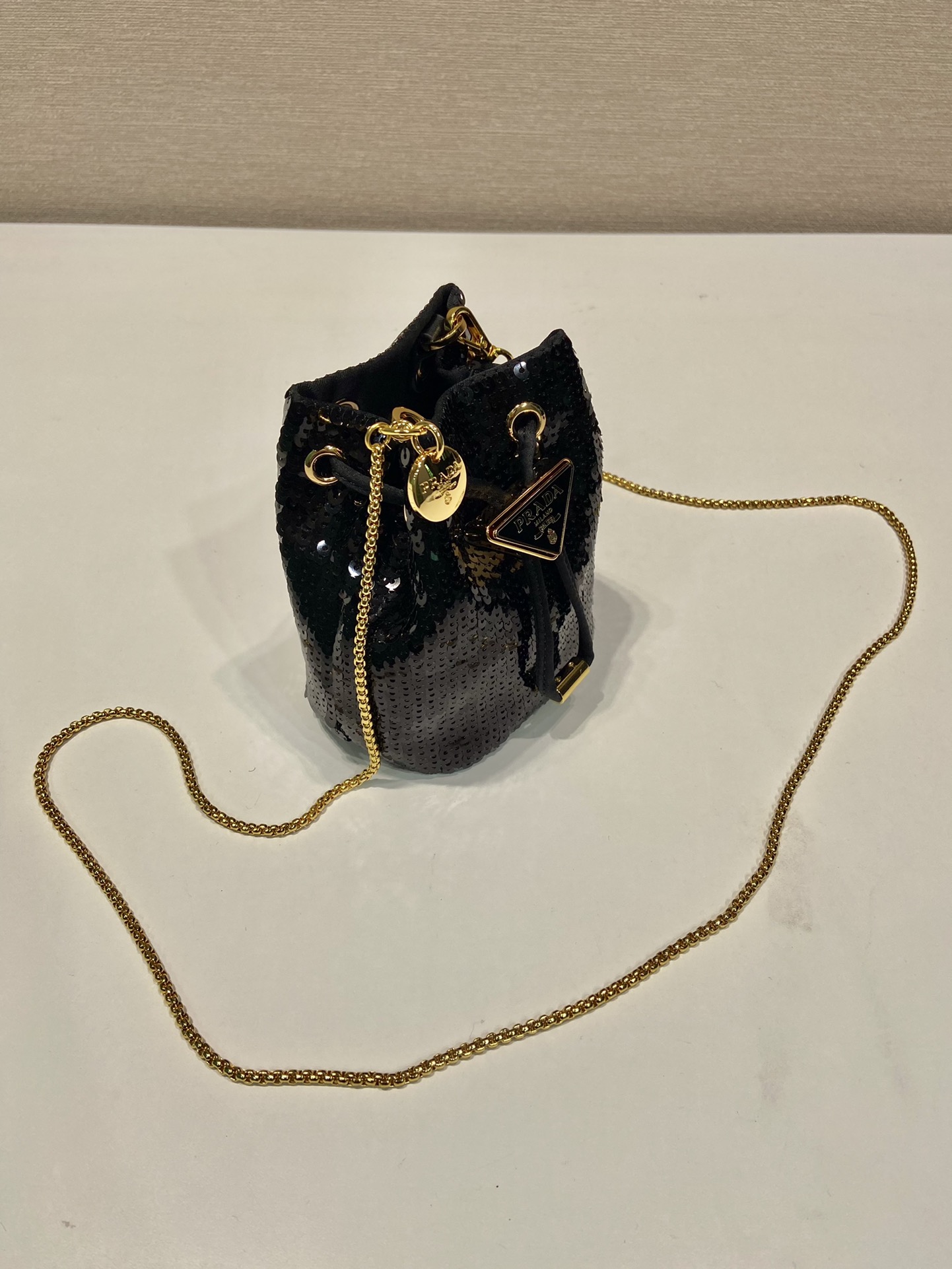 Prada Sequin Bucket 1NR016 Bag-10*12*7CM