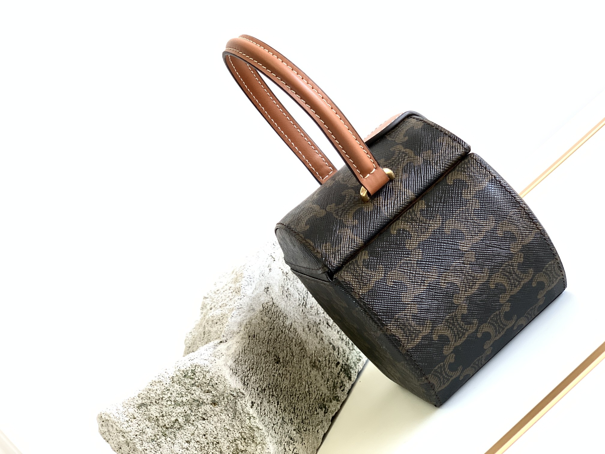 Celin* Round Box Triomphe Bag-12x12x9CM