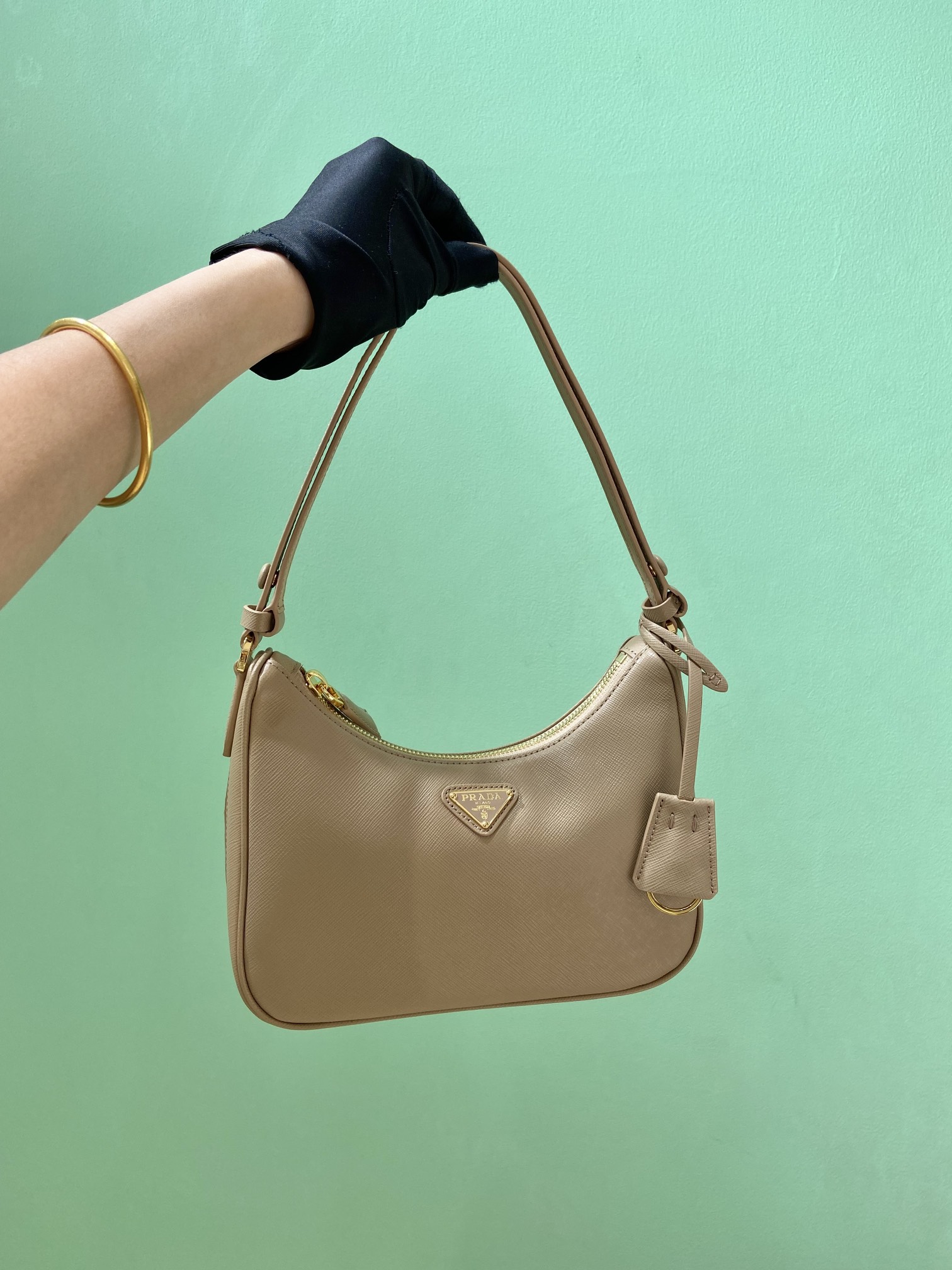 Prada Nylon 1BC204B Hobo Bag-23*17*6.5CM