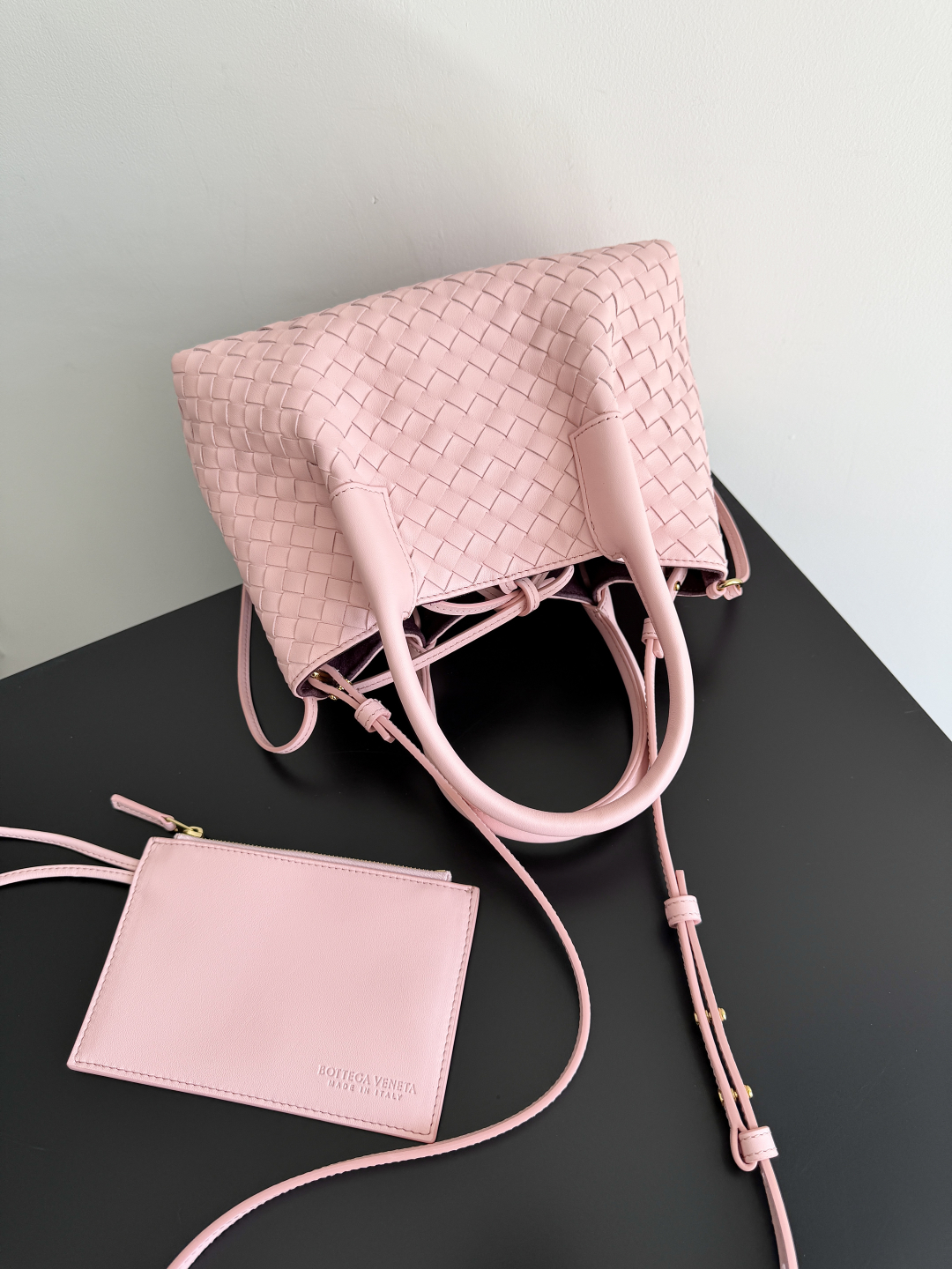 Bottega Veneta Burgundy Pinacoteca Reversible Tote -24*15*12CM