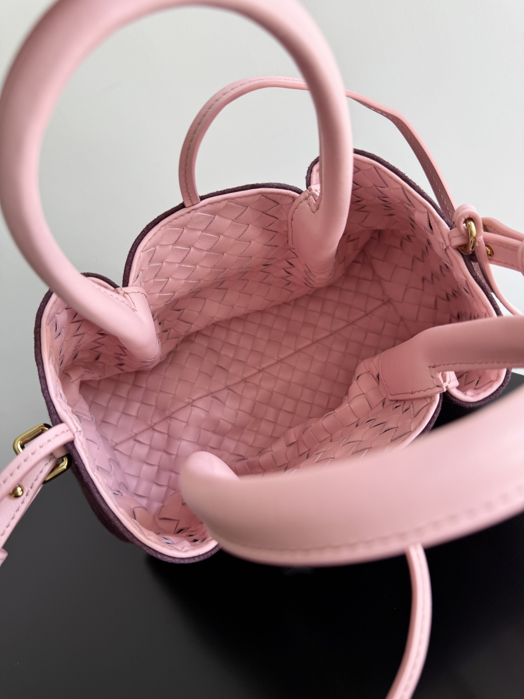 Bottega Veneta Burgundy Pinacoteca Reversible Tote -24*15*12CM