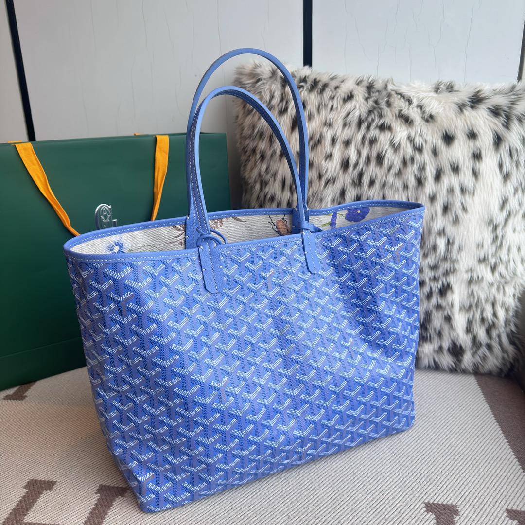 Goyard Fuchsia Pink Reversible St. Louis Tote Bag-34X15X28CM