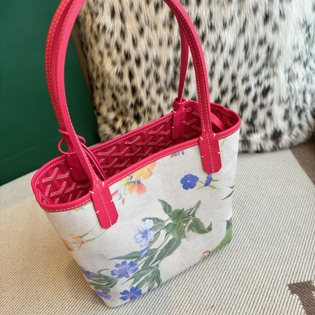 Goyard Fuchsia Pink Reversible St. Louis Tote Bag-20.5X9X20CM