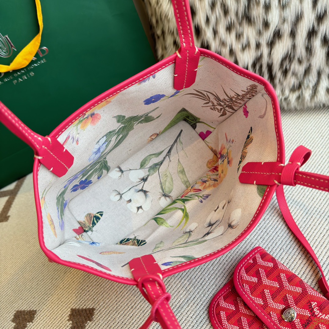 Goyard Fuchsia Pink Reversible St. Louis Tote Bag-20.5X9X20CM