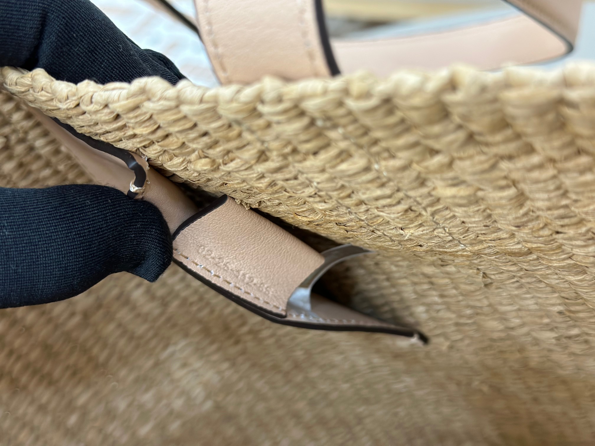 Chloé Horse Medal Basket In Natural Fibers-46*27*30CM