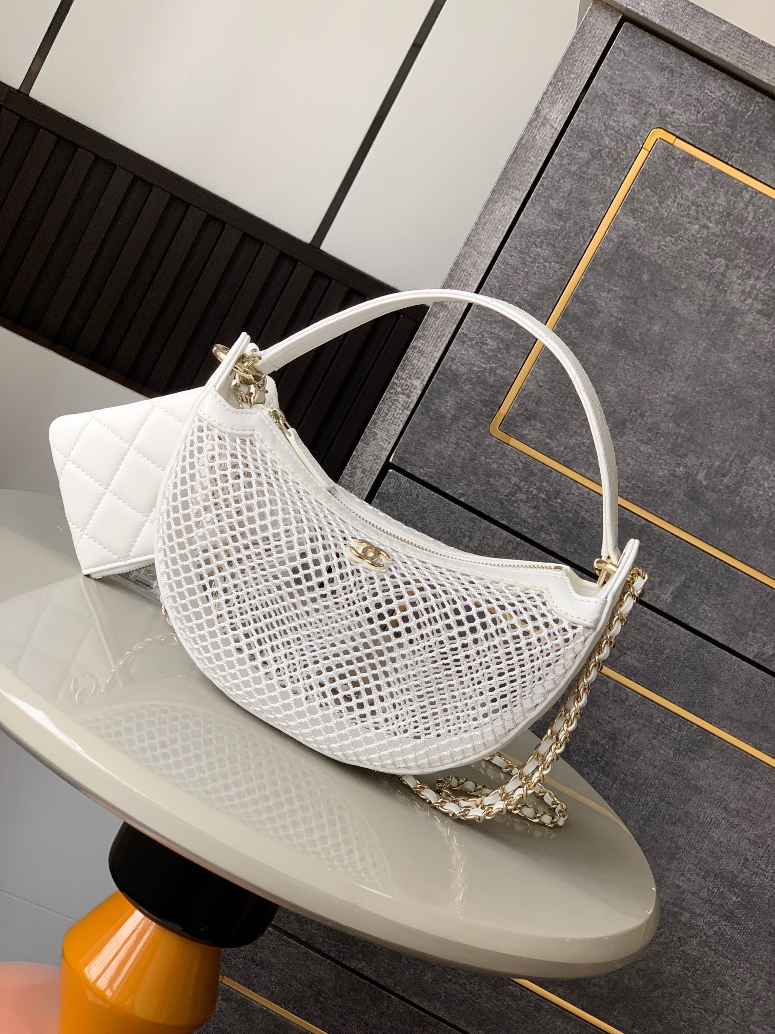 Ch@nel 2025SS Clutch With Chain Bag-15x22x6CM