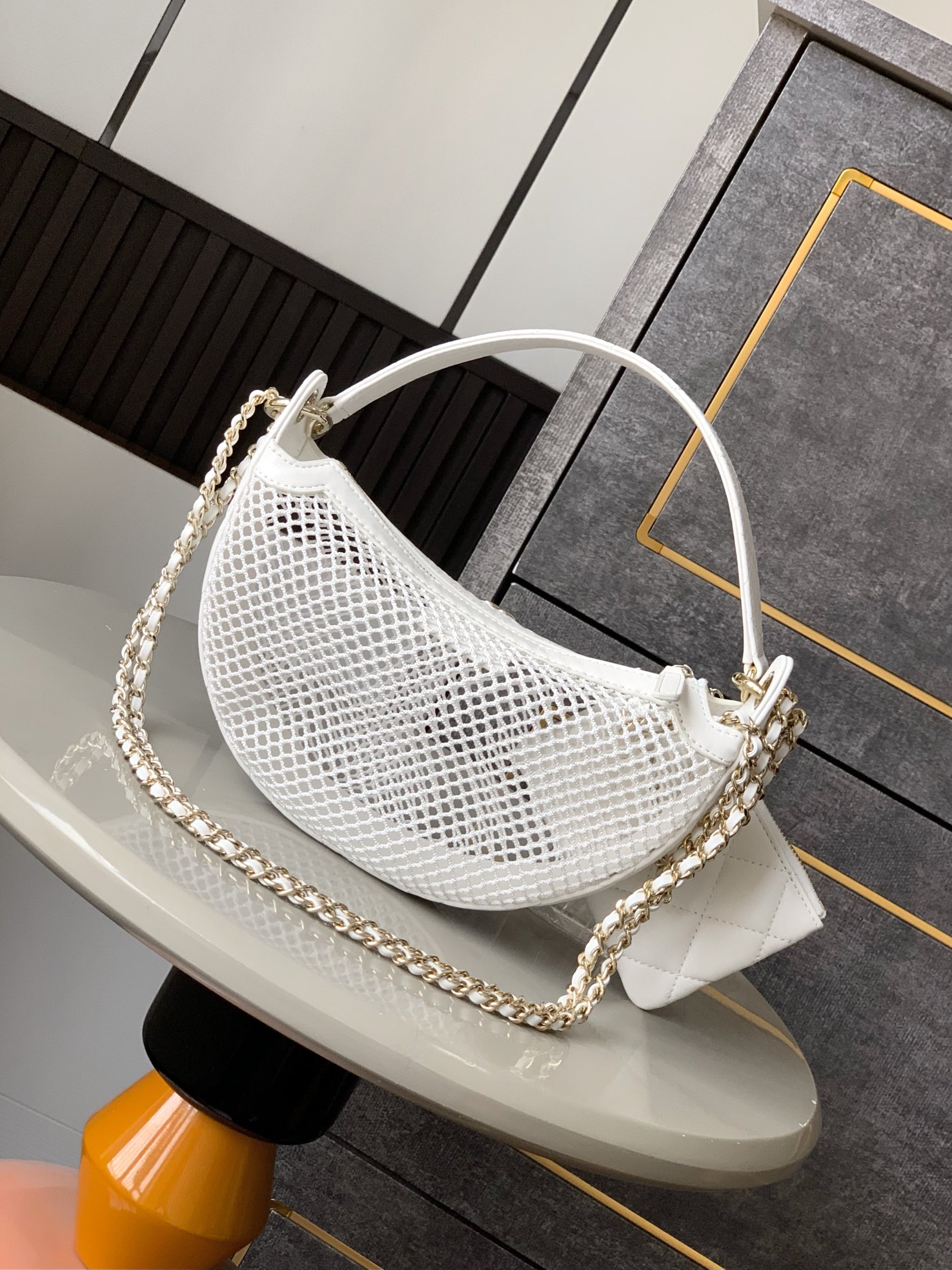 Ch@nel 2025SS Clutch With Chain Bag-15x22x6CM