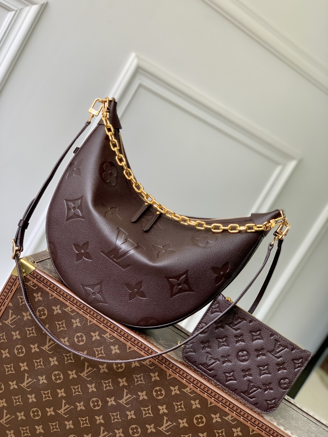 Louis Vuitton Loop Hobo Handbags-M46725-38*26*10CM Louis Vuitton Loop Hobo Handbags-M46725-38*26*10CM