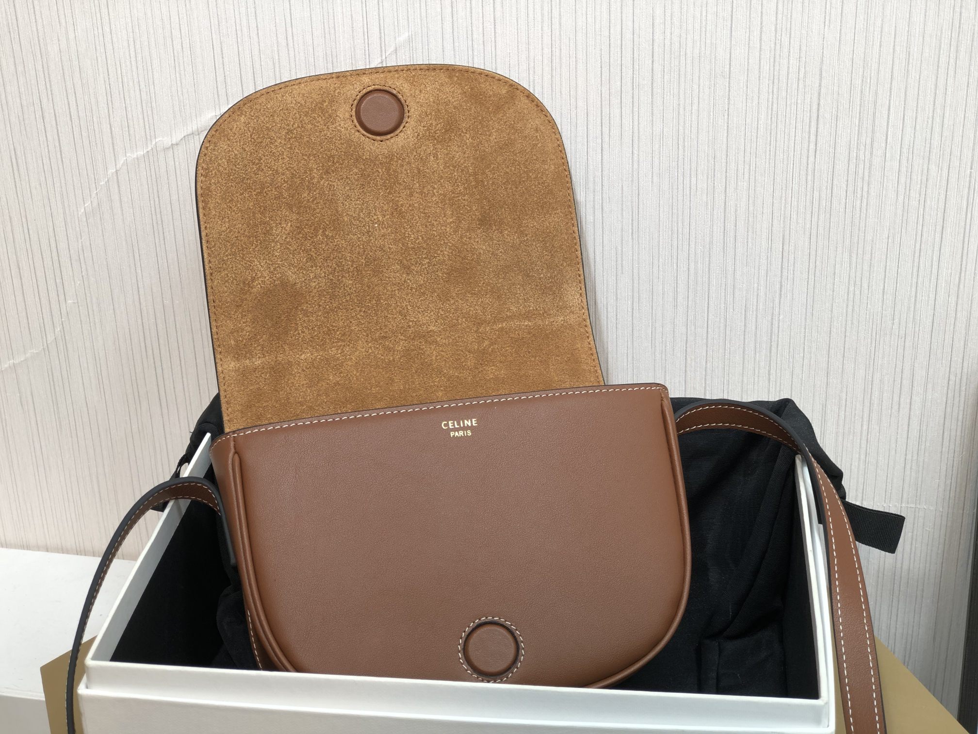 Celina Cuir Triomphe Bag-18.5*15*7CM