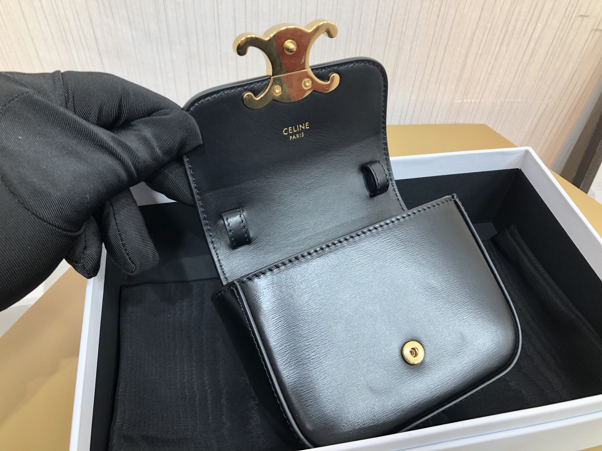 Celina Triomphe Shoulder Bag-11*8*4CM