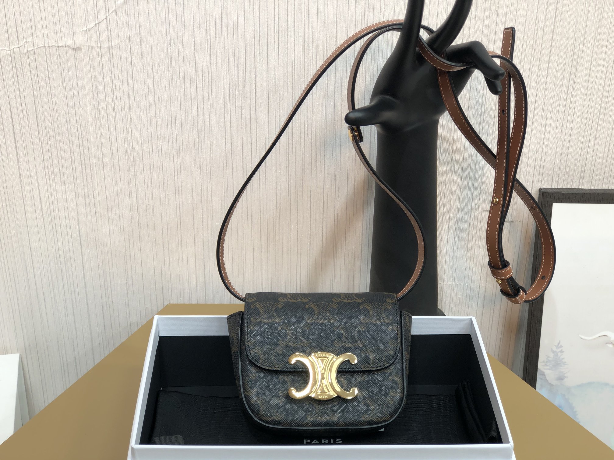 Celina Triomphe Shoulder Bag-11*8*4CM