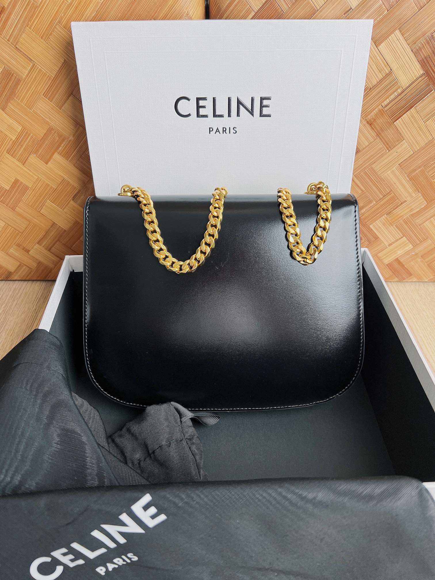 Celina Triomphe Chain square Bag-24.5*17*4CM