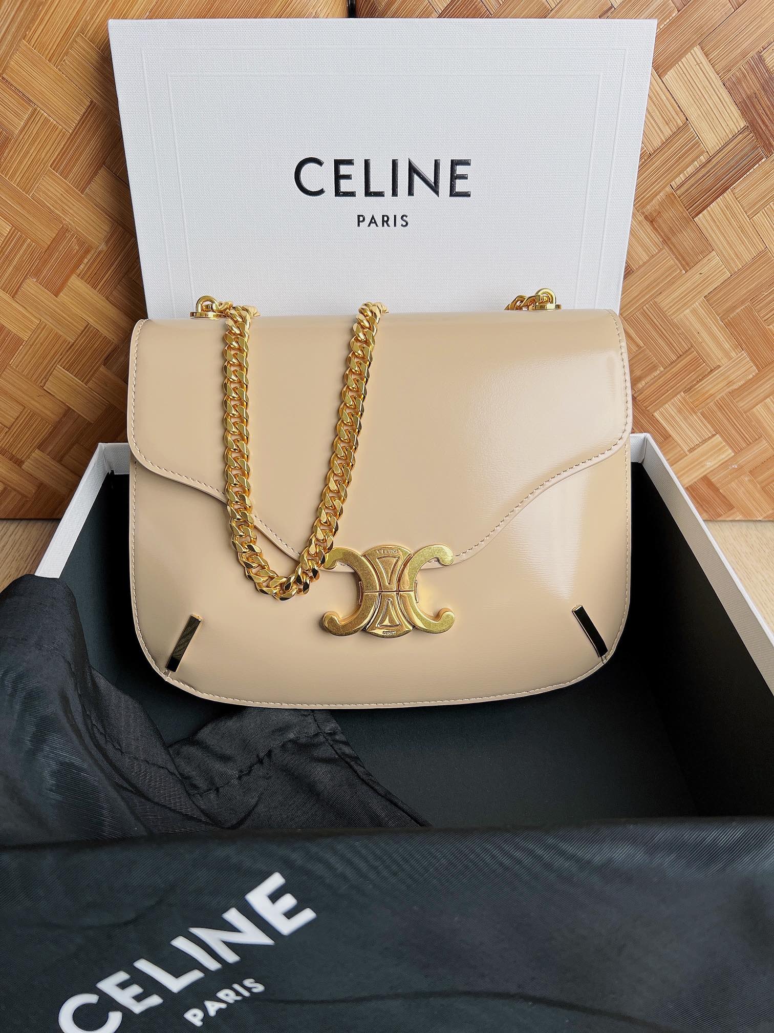 Celina Triomphe Chain square Bag-24.5*17*4CM