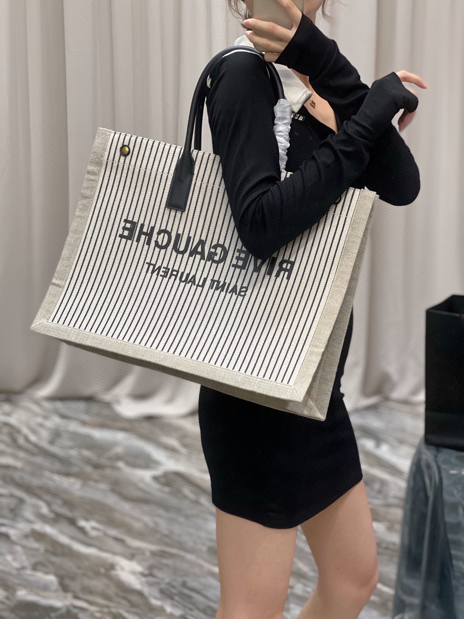YSL Rive Gauche Tote Bag-48*36*16CM